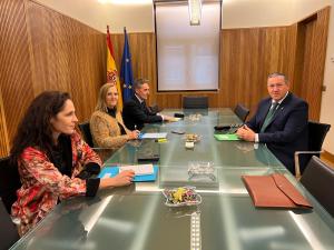 La presidenta de la CHD se reúne con el presidente de la Diputación de Zamora